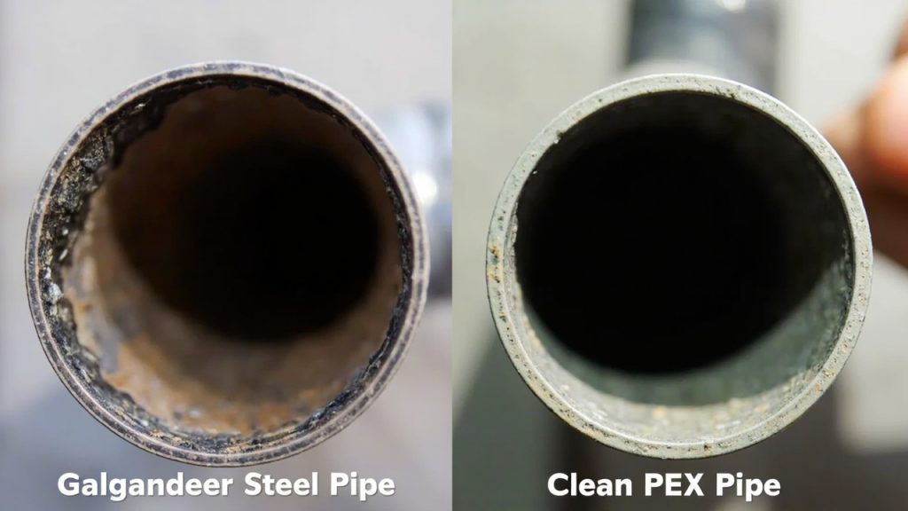 Replacing old galvanized pipes in your victory nei